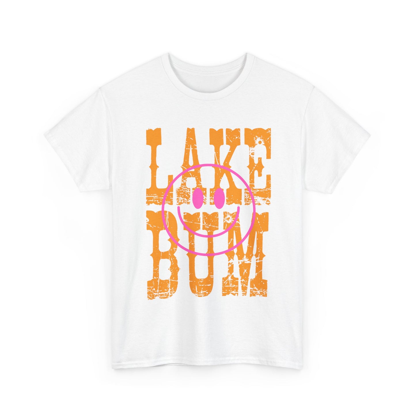Lake Bum Cotton Tee, Summer Vibes T-Shirt, Outdoor Adventure Shirt, Lake Life Apparel, Gifts for Lake Lovers, Casual Wear, Oversized Tee