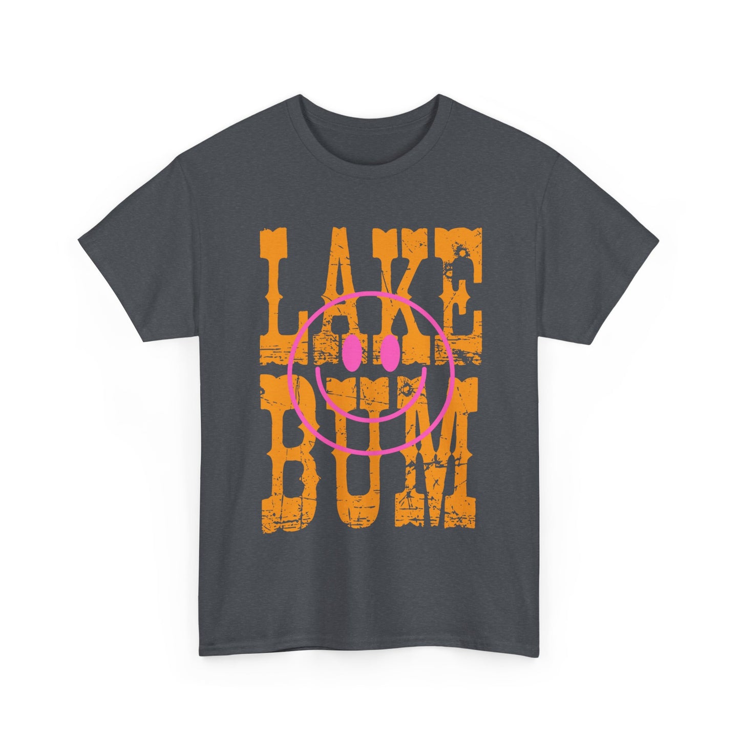 Lake Bum Cotton Tee, Summer Vibes T-Shirt, Outdoor Adventure Shirt, Lake Life Apparel, Gifts for Lake Lovers, Casual Wear, Oversized Tee