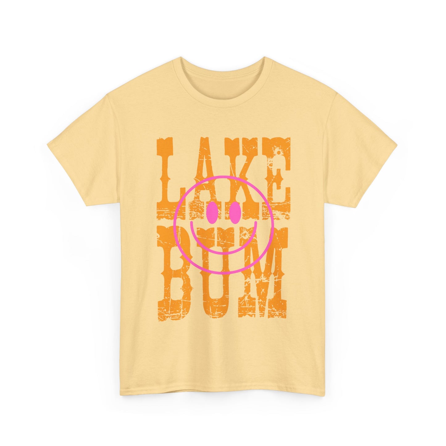 Lake Bum Cotton Tee, Summer Vibes T-Shirt, Outdoor Adventure Shirt, Lake Life Apparel, Gifts for Lake Lovers, Casual Wear, Oversized Tee