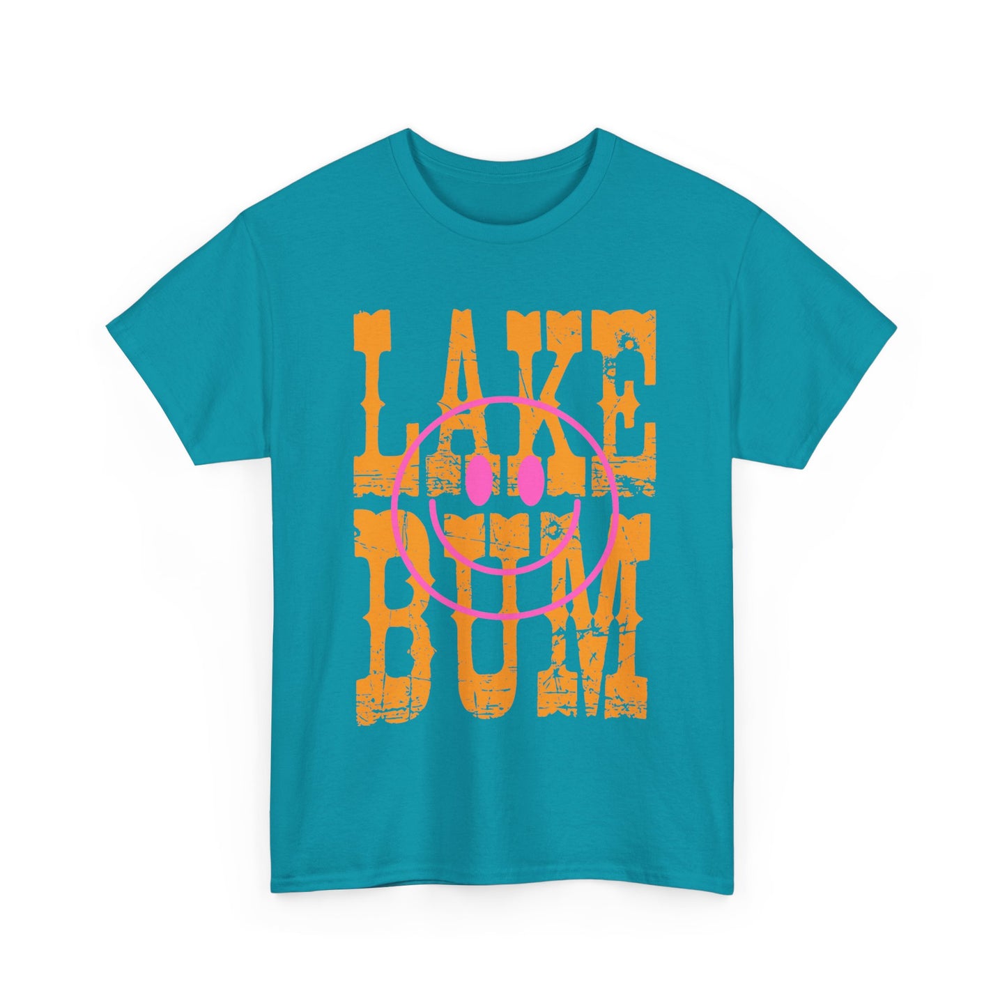 Lake Bum Cotton Tee, Summer Vibes T-Shirt, Outdoor Adventure Shirt, Lake Life Apparel, Gifts for Lake Lovers, Casual Wear, Oversized Tee