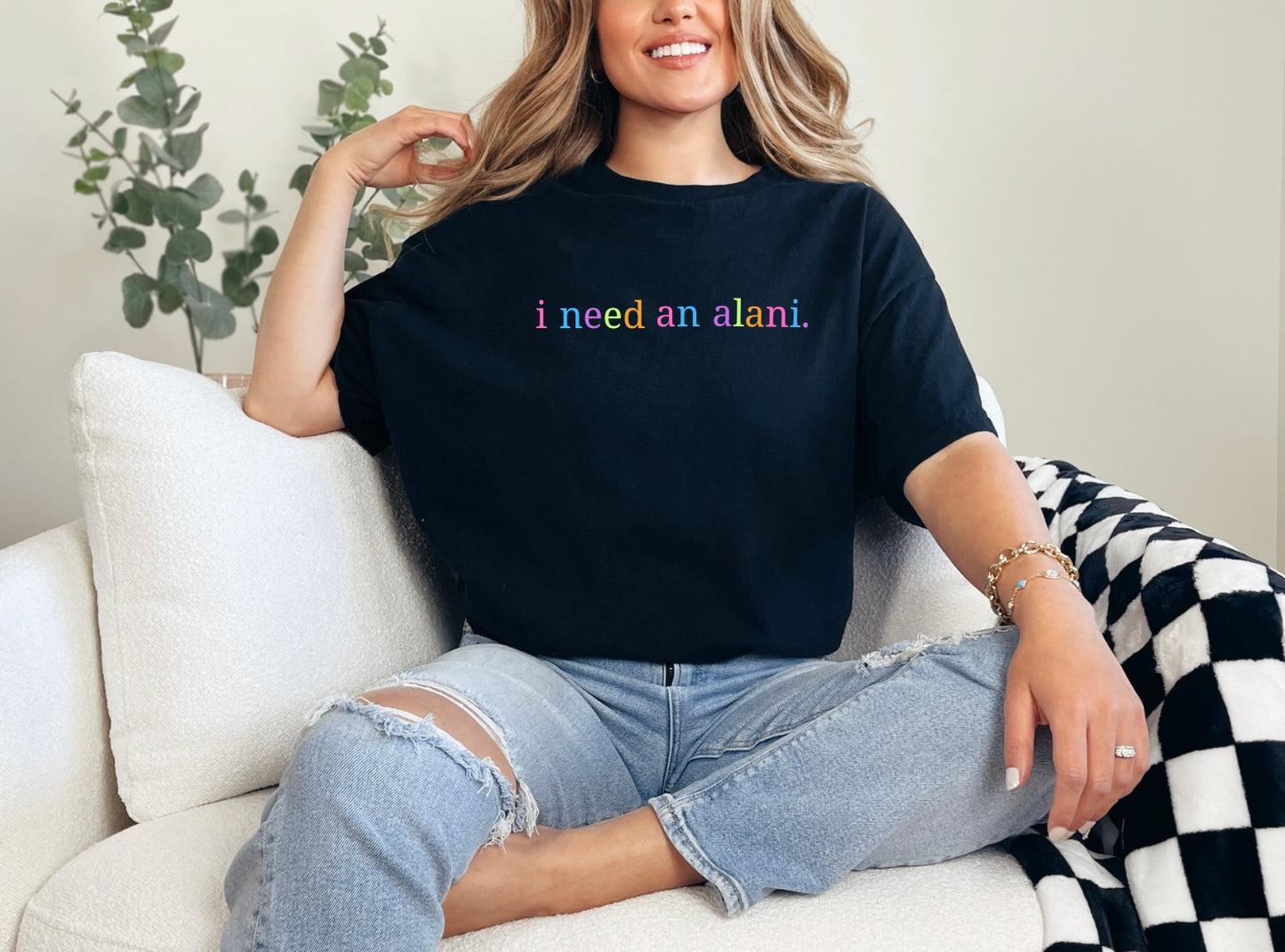 Unisex Heavy Cotton Tee: I Need an Alani, Casual Wear, Summer Essentials, Gift for Friends, Everyday Comfort