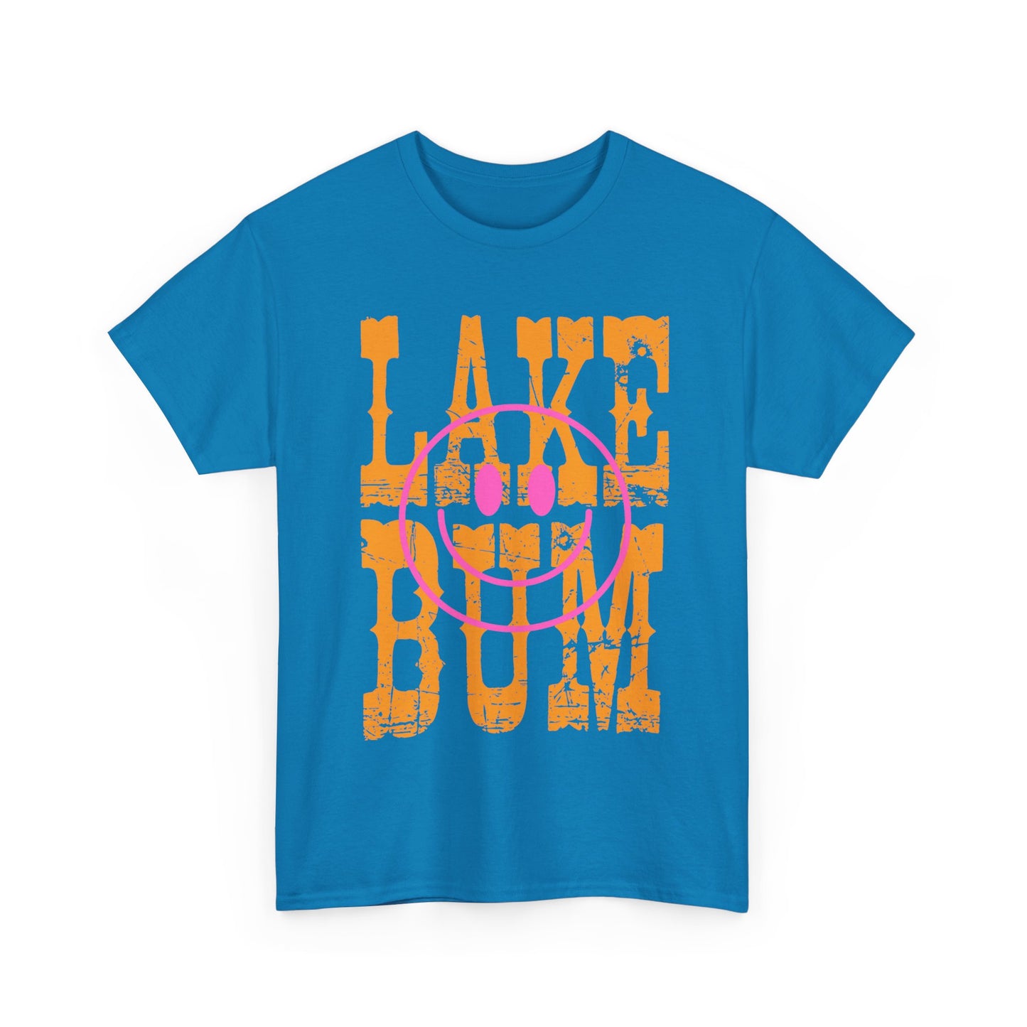 Lake Bum Cotton Tee, Summer Vibes T-Shirt, Outdoor Adventure Shirt, Lake Life Apparel, Gifts for Lake Lovers, Casual Wear, Oversized Tee
