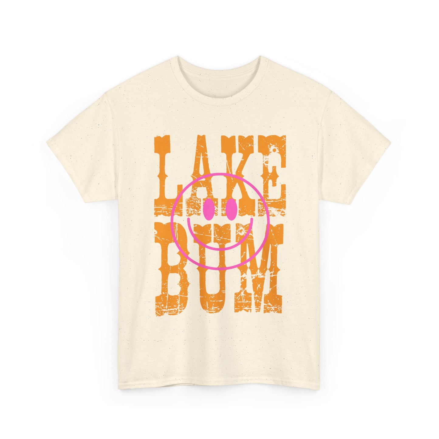 Lake Bum Cotton Tee, Summer Vibes T-Shirt, Outdoor Adventure Shirt, Lake Life Apparel, Gifts for Lake Lovers, Casual Wear, Oversized Tee