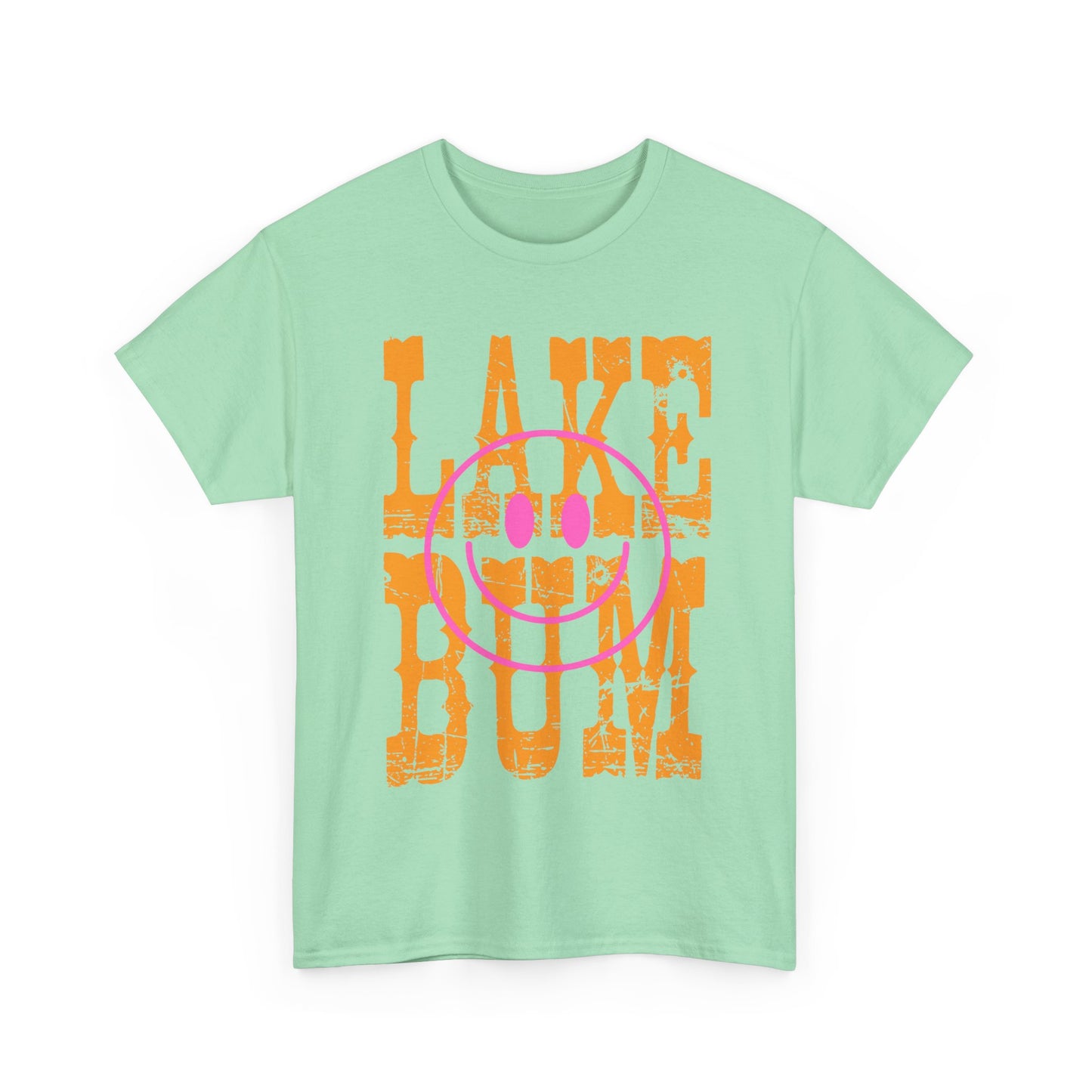 Lake Bum Cotton Tee, Summer Vibes T-Shirt, Outdoor Adventure Shirt, Lake Life Apparel, Gifts for Lake Lovers, Casual Wear, Oversized Tee