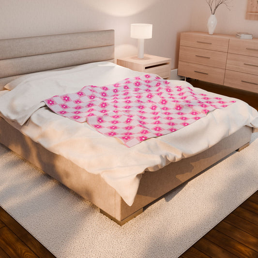 Velveteen Plush Blanket, Cute Blanket, Gift Ideas for her,